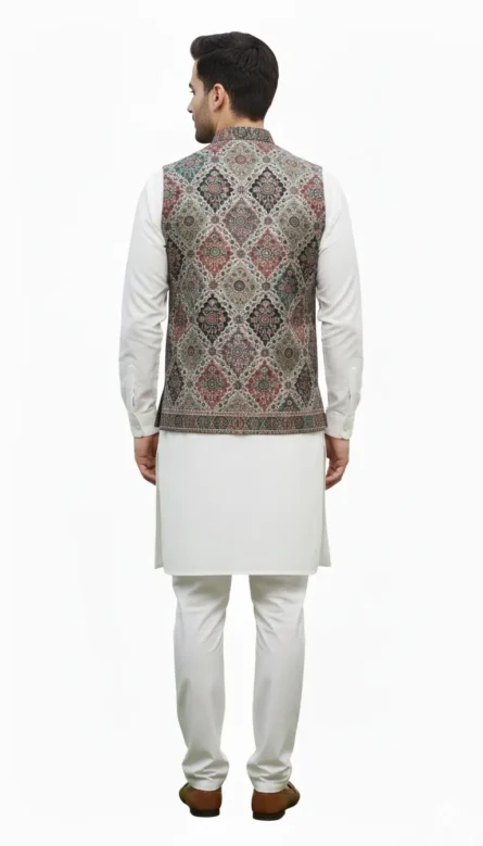 Kani Waist Coat – Premium Ethnic jacket - Image 3