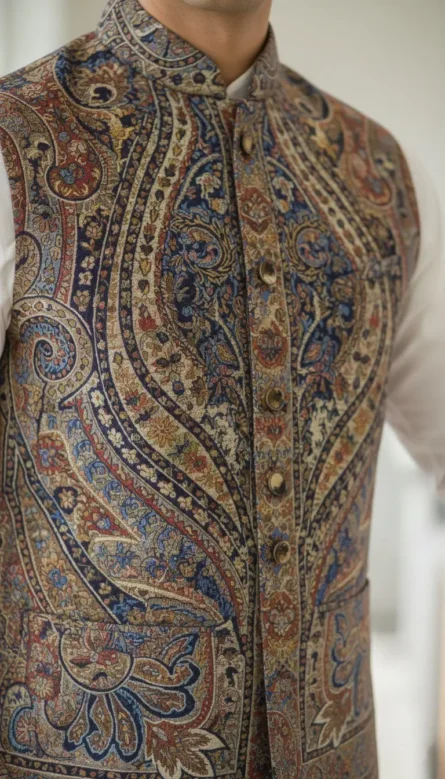 Kani Waist Coat – Premium Ethnic jacket - Image 3