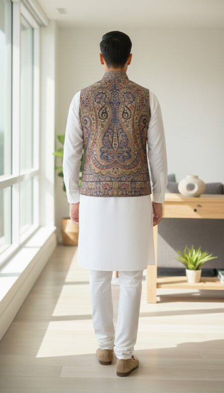Kani Waist Coat – Premium Ethnic jacket - Image 4