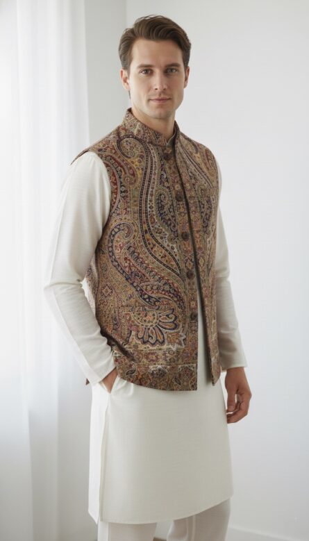 Kani Waist Coat – Premium Ethnic jacket - Image 2