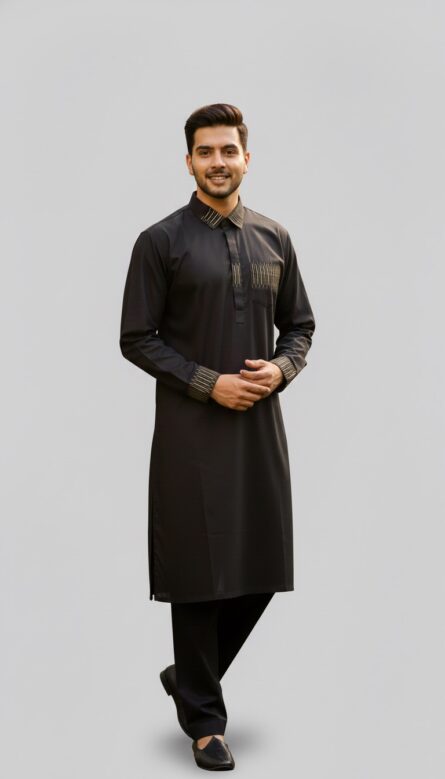 Modern Fit Kurta Pyjama - Image 4